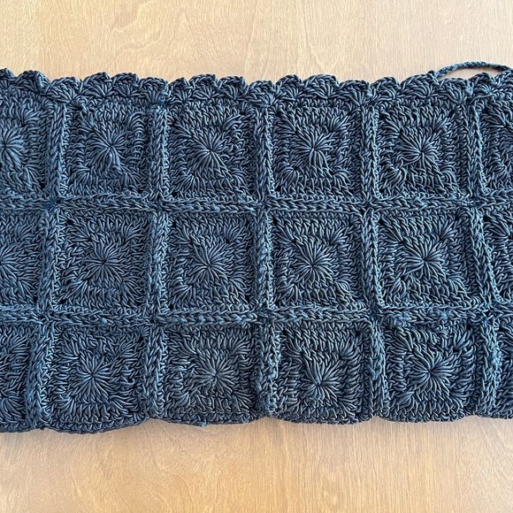 Very unique vintage woven brown clutch from the 1960s - Picture 2 of 5